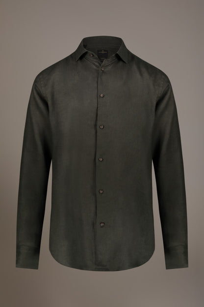 Casual shirt french collar comfort fit 100% linen