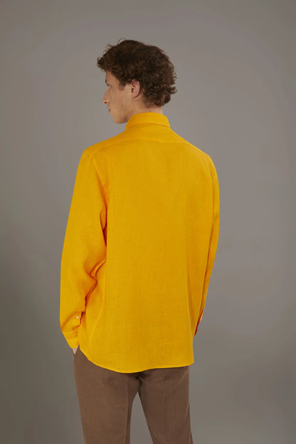 Casual shirt french collar comfort fit 100% linen