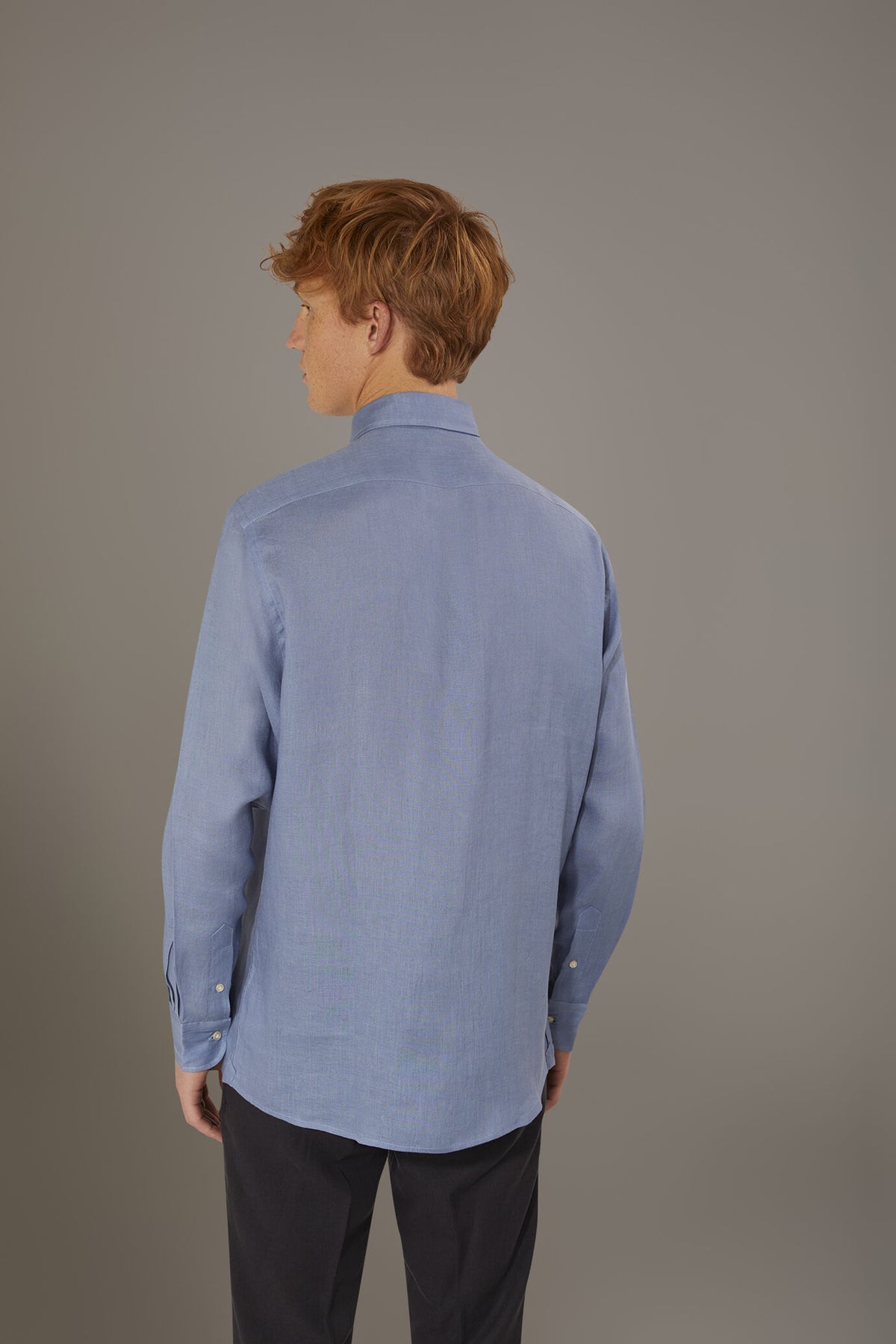 Casual shirt french collar comfort fit 100% linen