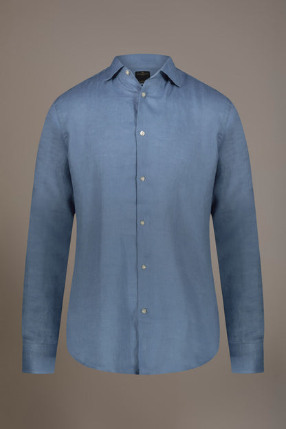 Casual shirt french collar comfort fit 100% linen