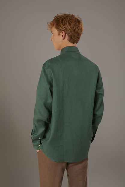 Casual shirt french collar comfort fit 100% linen