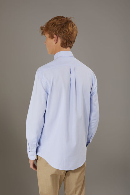 Washed shirt button down collar comfrot fit superlight oxford fabric