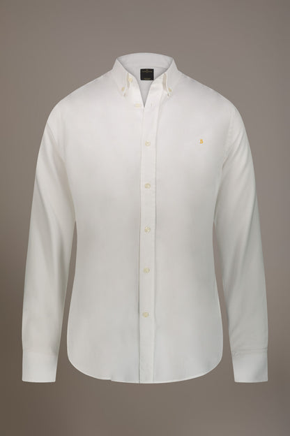 Washed shirt button down collar comfrot fit superlight oxford fabric
