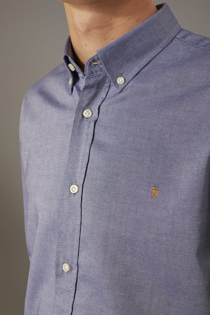 Washed shirt button down collar comfrot fit superlight oxford fabric