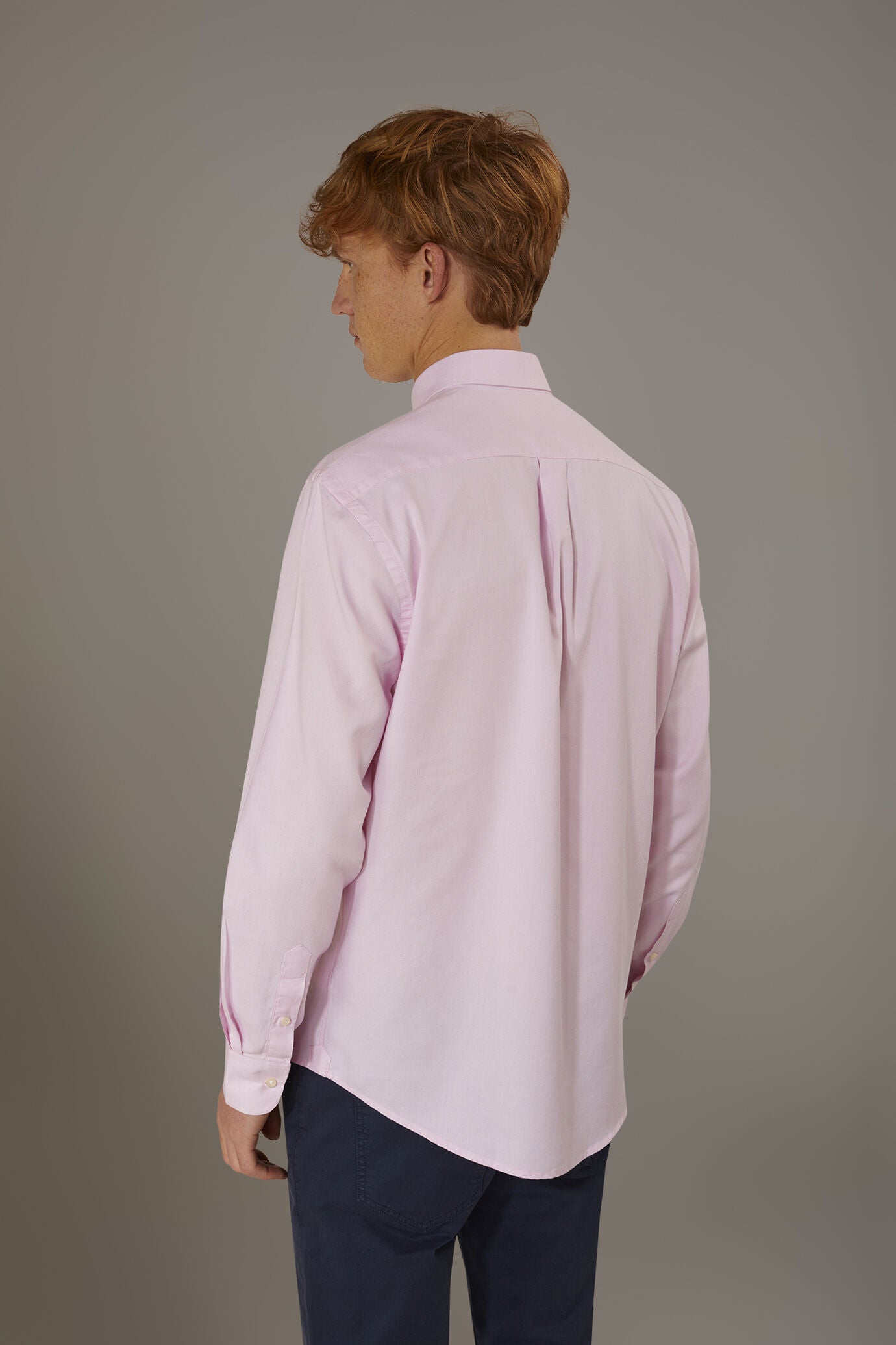 Washed shirt button down collar comfrot fit superlight oxford fabric