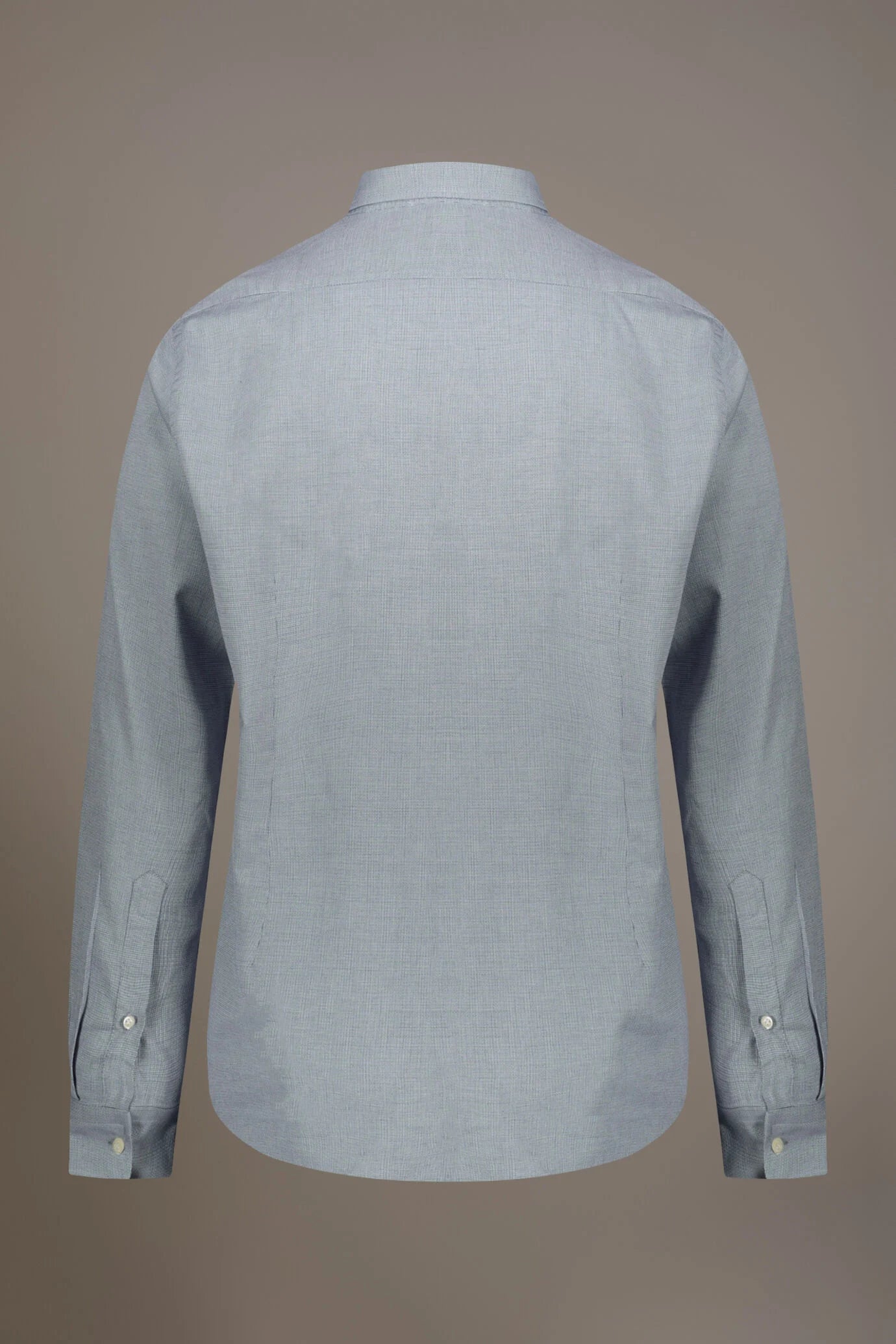 Classic washed shirt with French collar comfort fit jersey fabric
