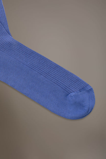 Knee high socks in ribbed knit made in Italy