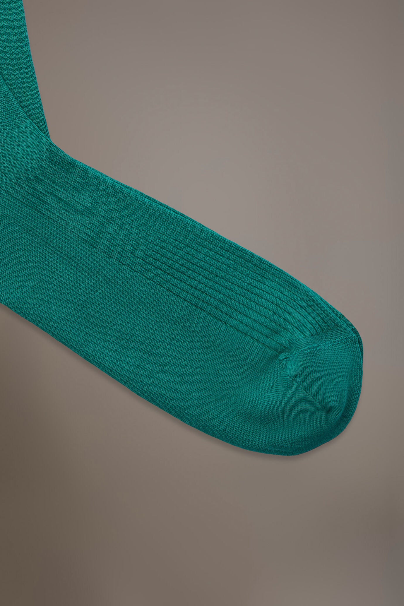 Knee high socks in ribbed knit made in Italy