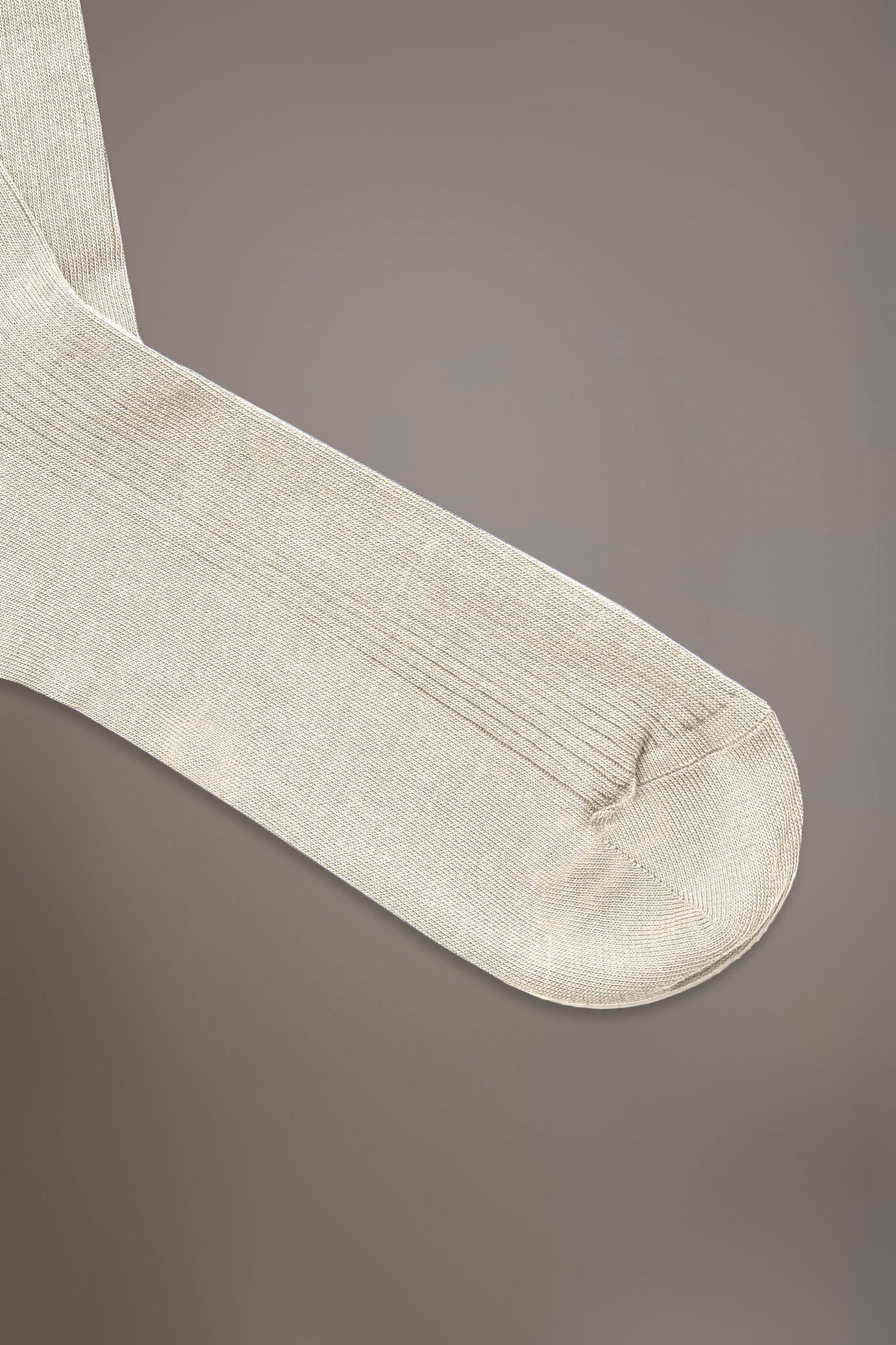 Knee high socks in ribbed knit made in Italy