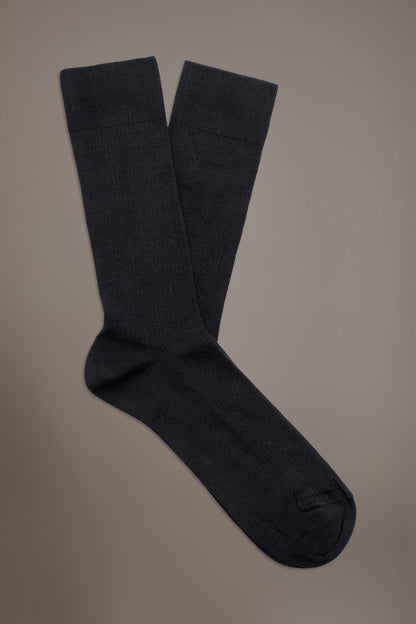 Ankle high socks in ribbed knit made in Italy