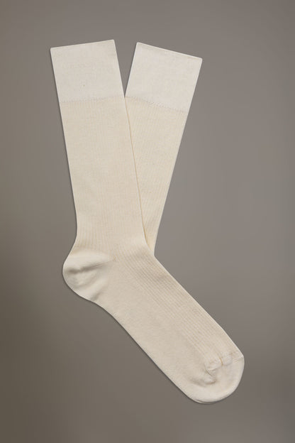 Ankle high socks in ribbed knit made in Italy