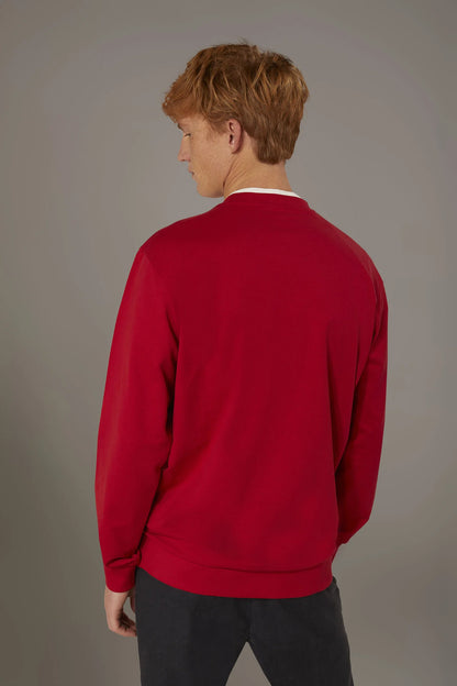 Round neck 100% cotton sweatshirt