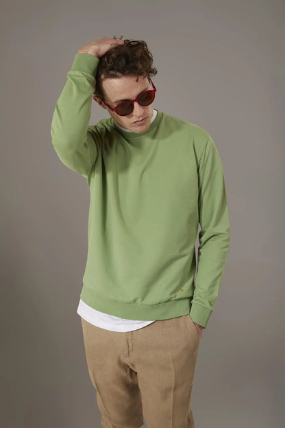 Round neck 100% cotton sweatshirt
