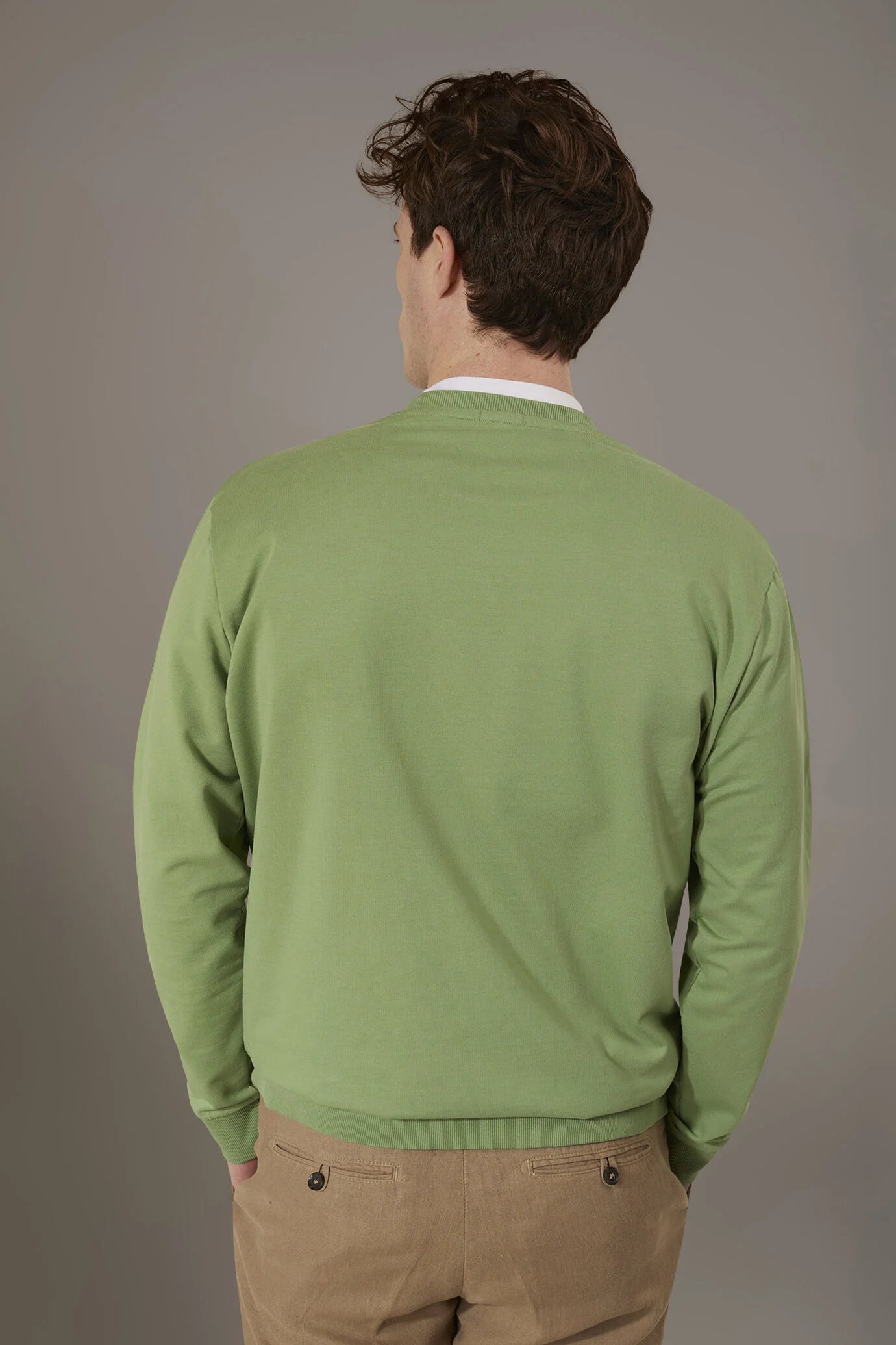 Round neck 100% cotton sweatshirt