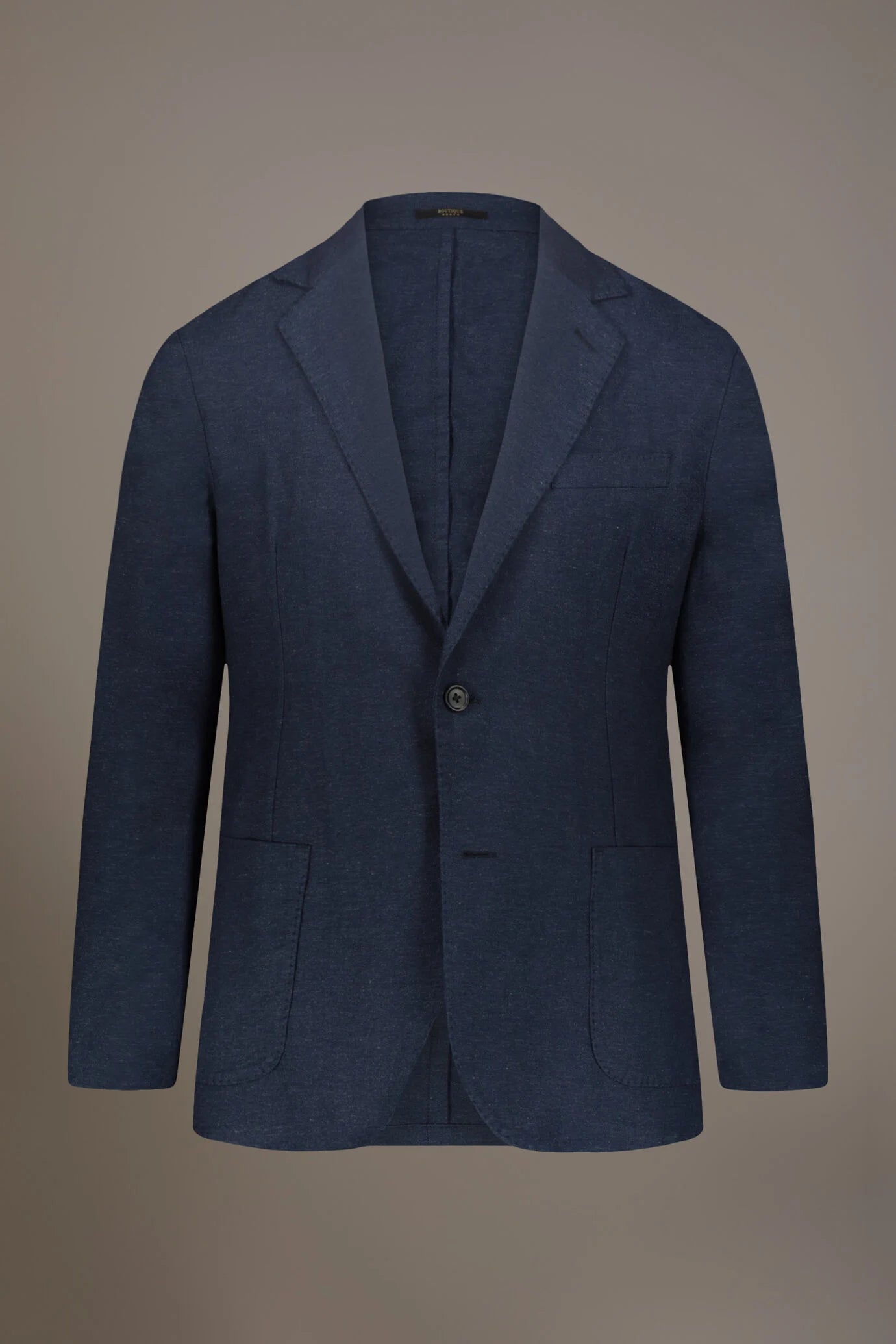 Single breasted cotton linen jacket