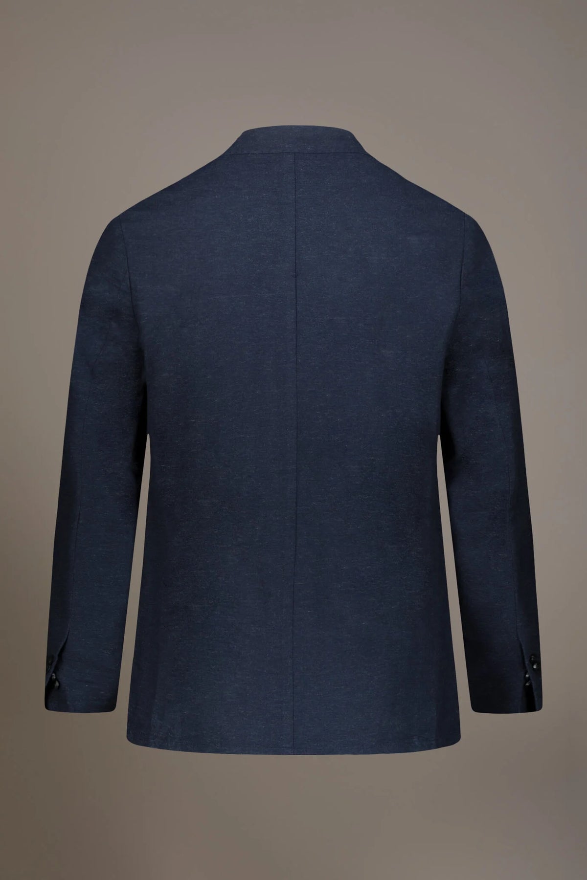 Single breasted cotton linen jacket