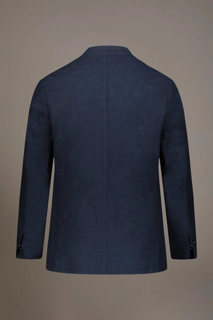 Single breasted cotton linen jacket