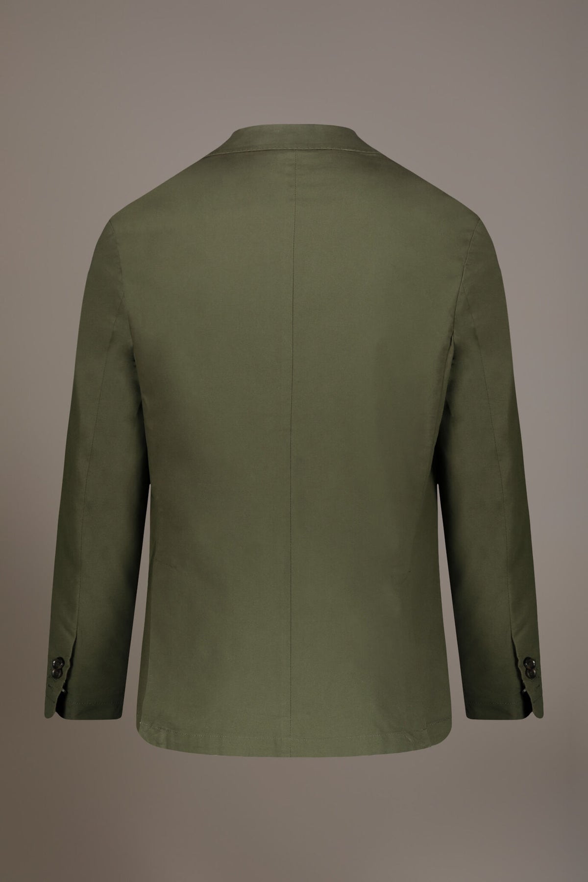 Single breasted cotton washed effect jacket with patch pocket