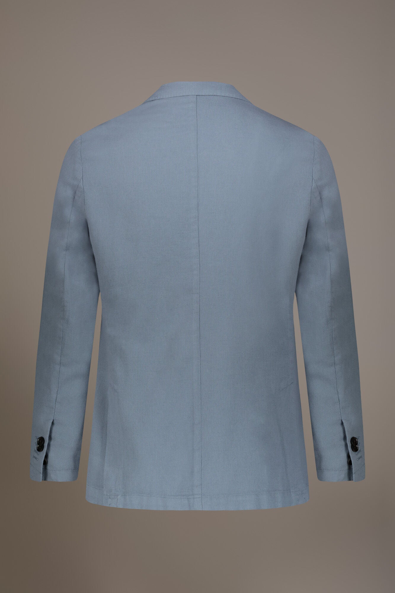 Single breasted cotton linen jacket with patch pocket