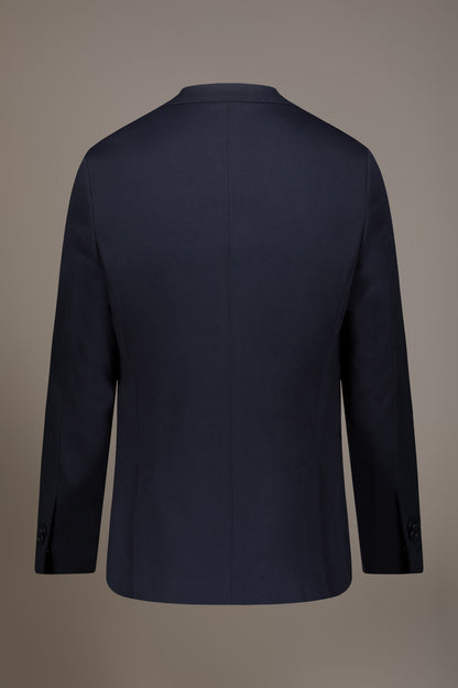 Single breasted jersey jacket with flap pocket