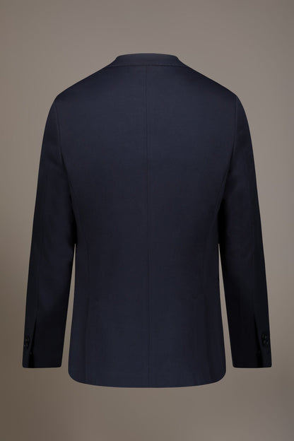 Single breasted jersey jacket with flap pocket