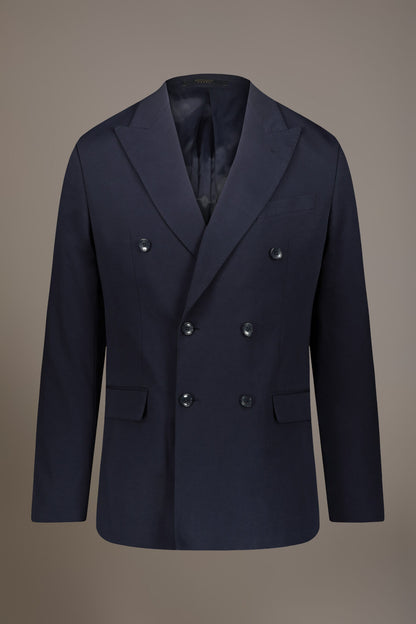 Single breasted jersey jacket with flap pocket