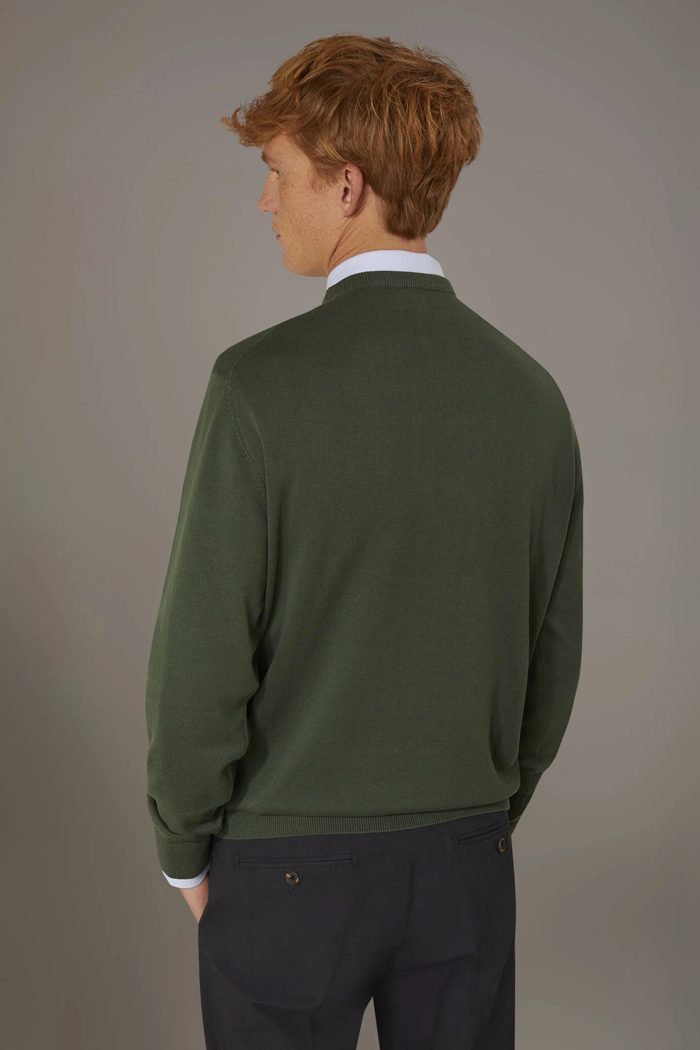 Round neck sweater 100% cotton