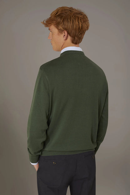 Round neck sweater 100% cotton