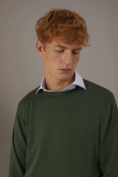 Round neck sweater 100% cotton