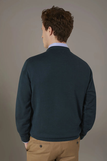Round neck sweater 100% cotton