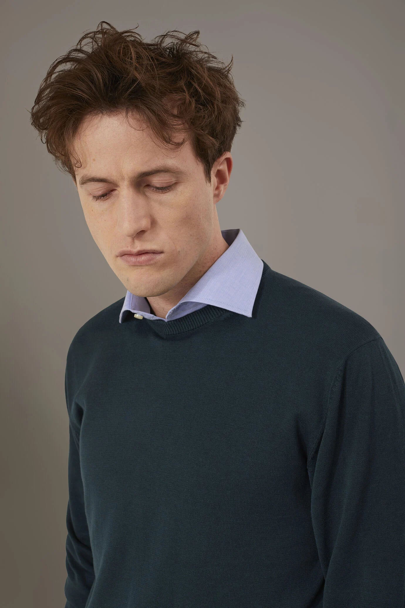 Round neck sweater 100% cotton