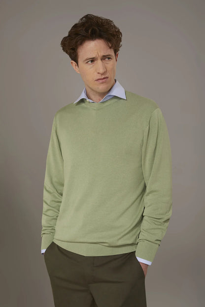 Round neck sweater 100% cotton
