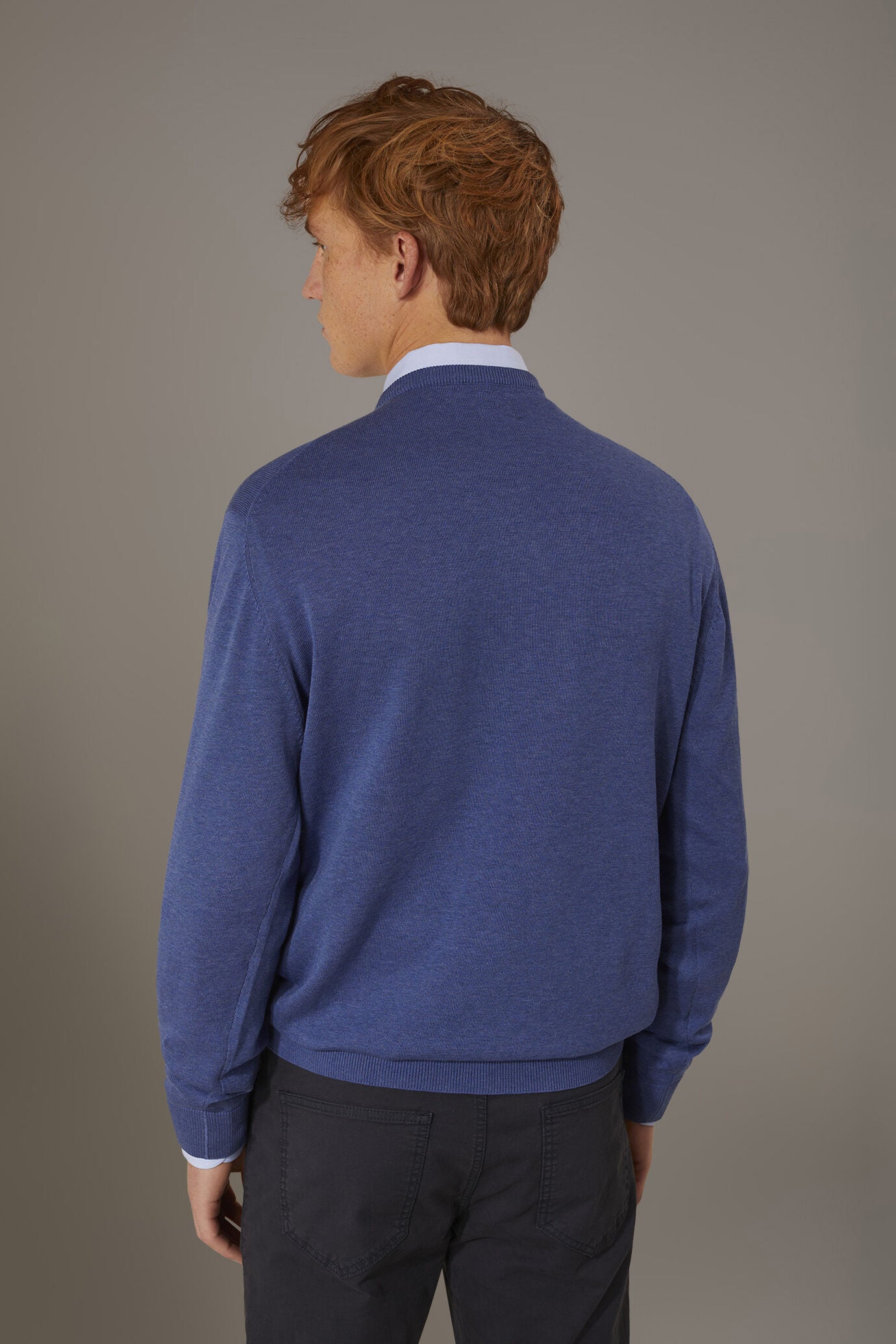 Round neck sweater 100% cotton