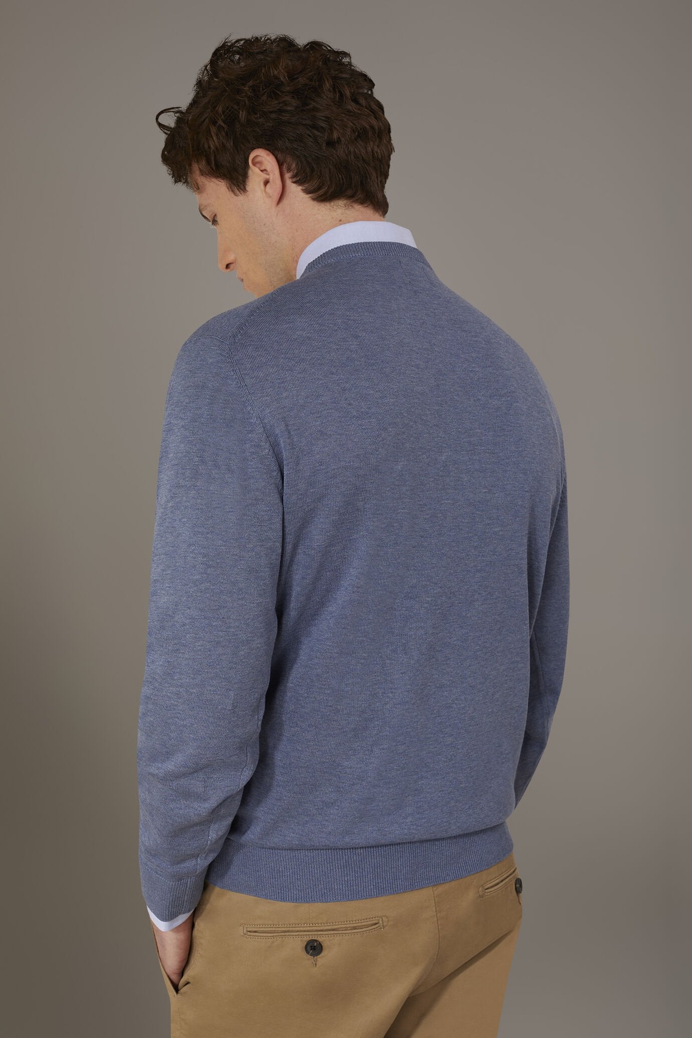 Round neck sweater 100% cotton