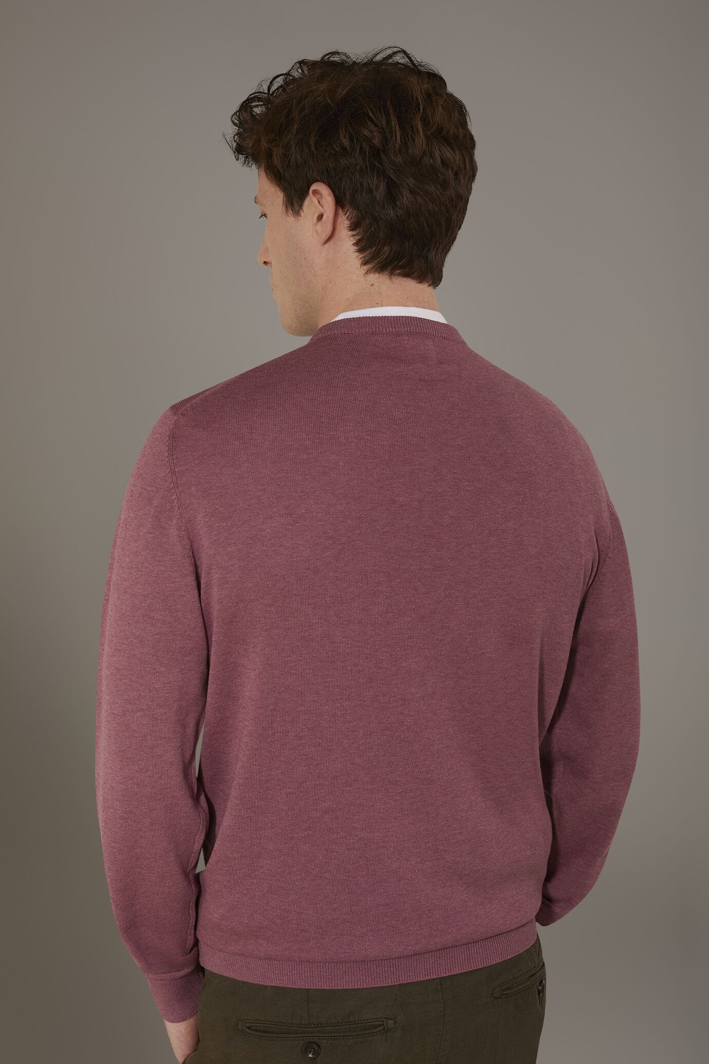 Round neck sweater 100% cotton