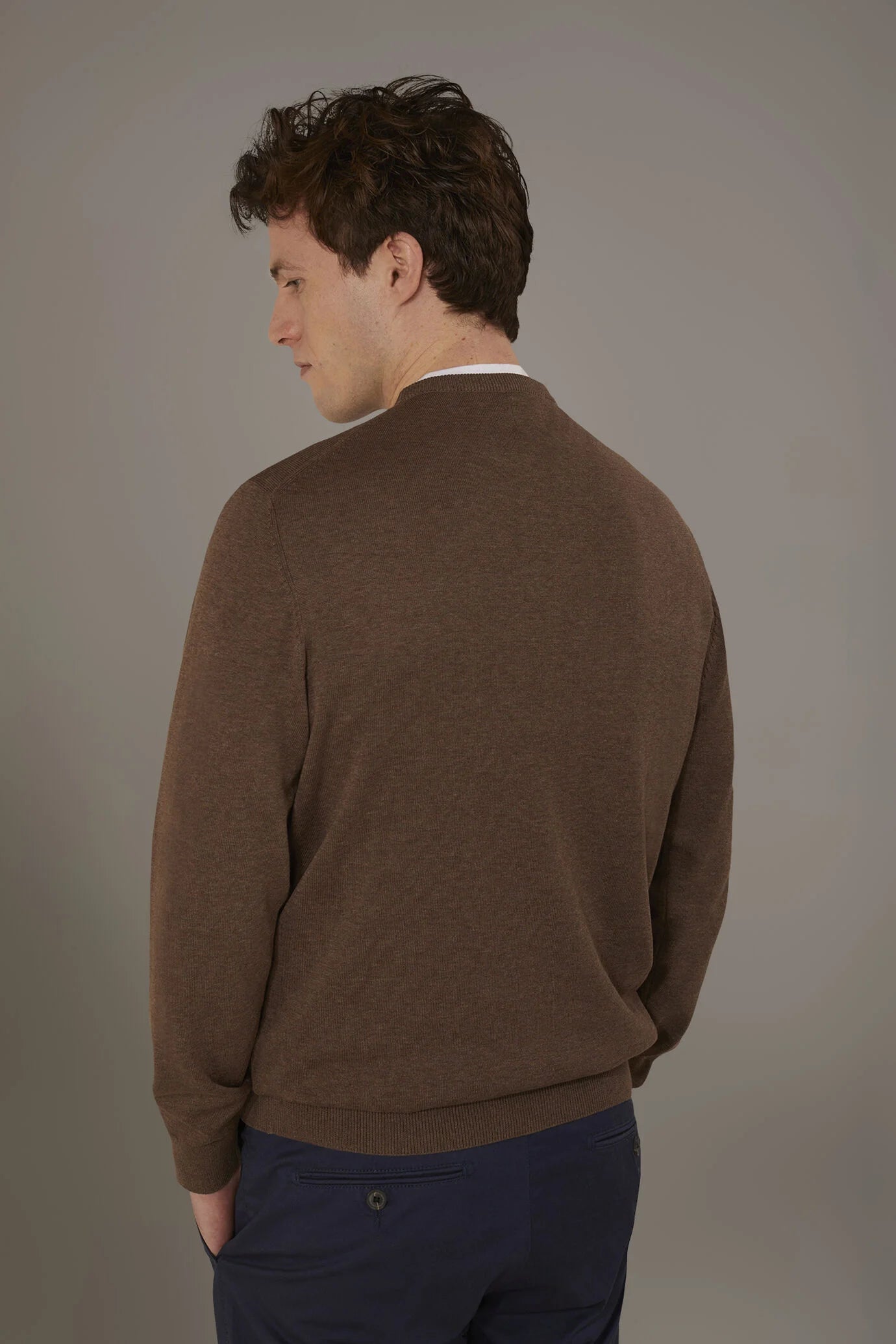 Round neck sweater 100% cotton