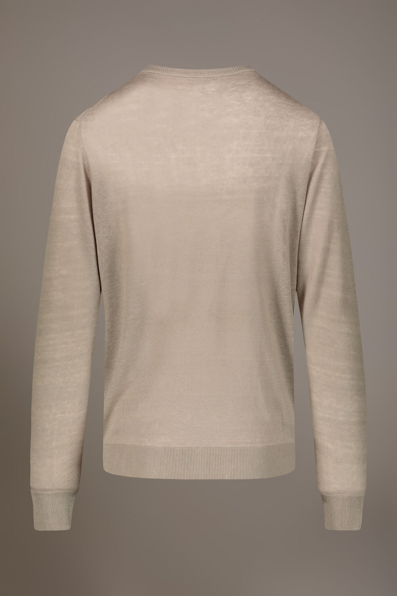 Round neck sweater 100% linen
