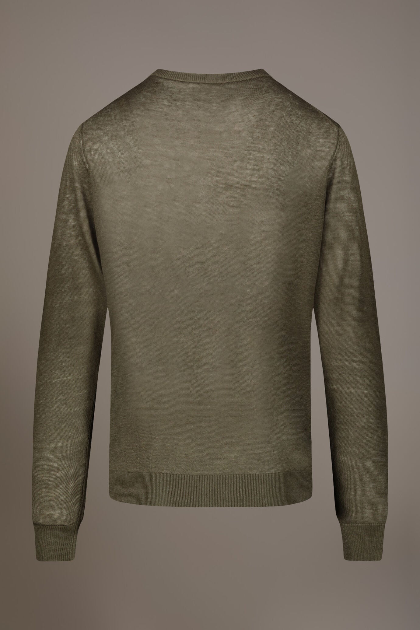 Round neck sweater 100% linen