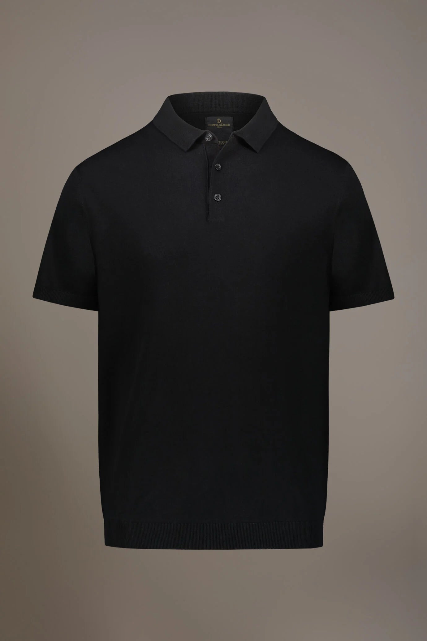 Knitted short sleeves polo 100% cotton
