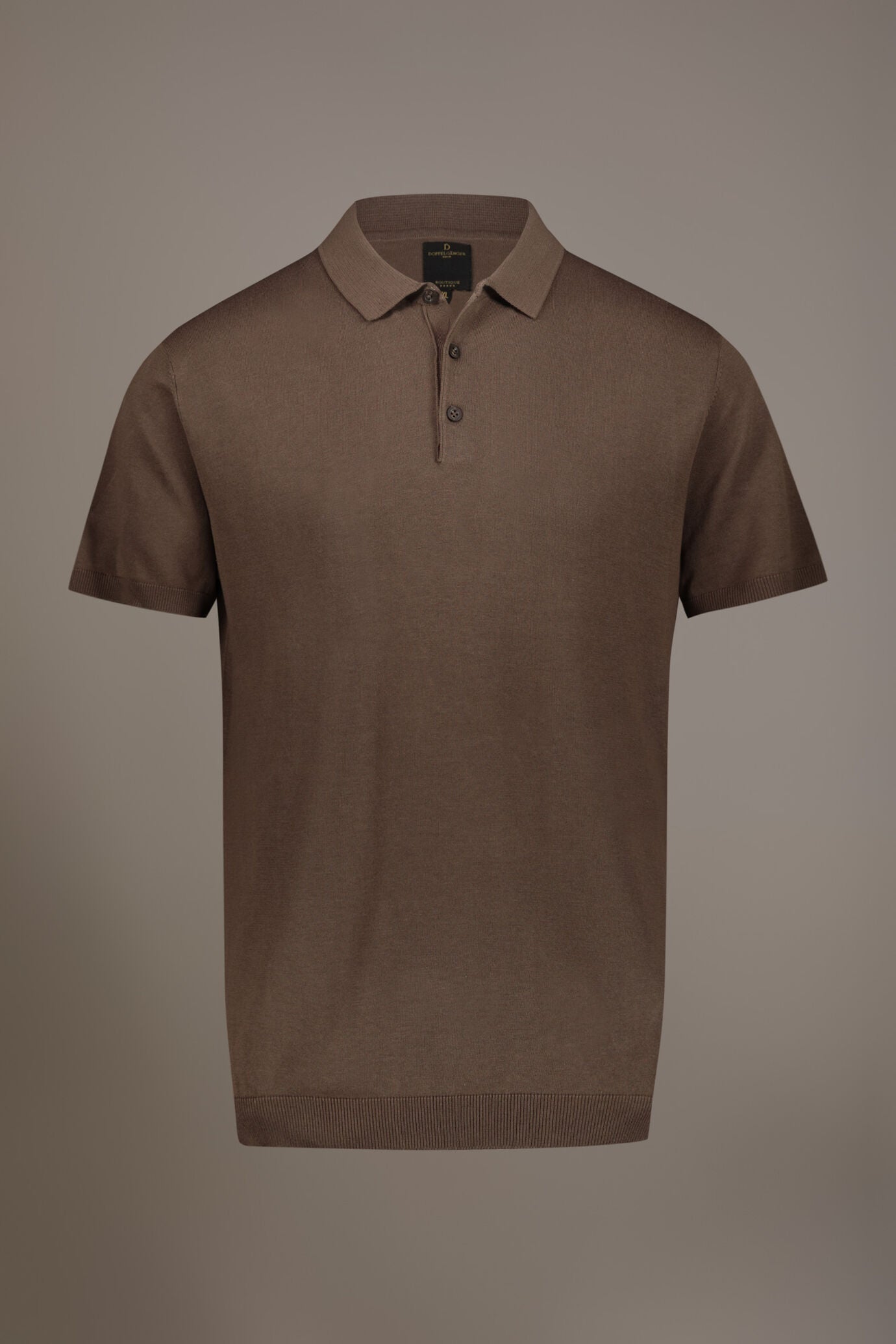 Knitted short sleeves polo 100% cotton