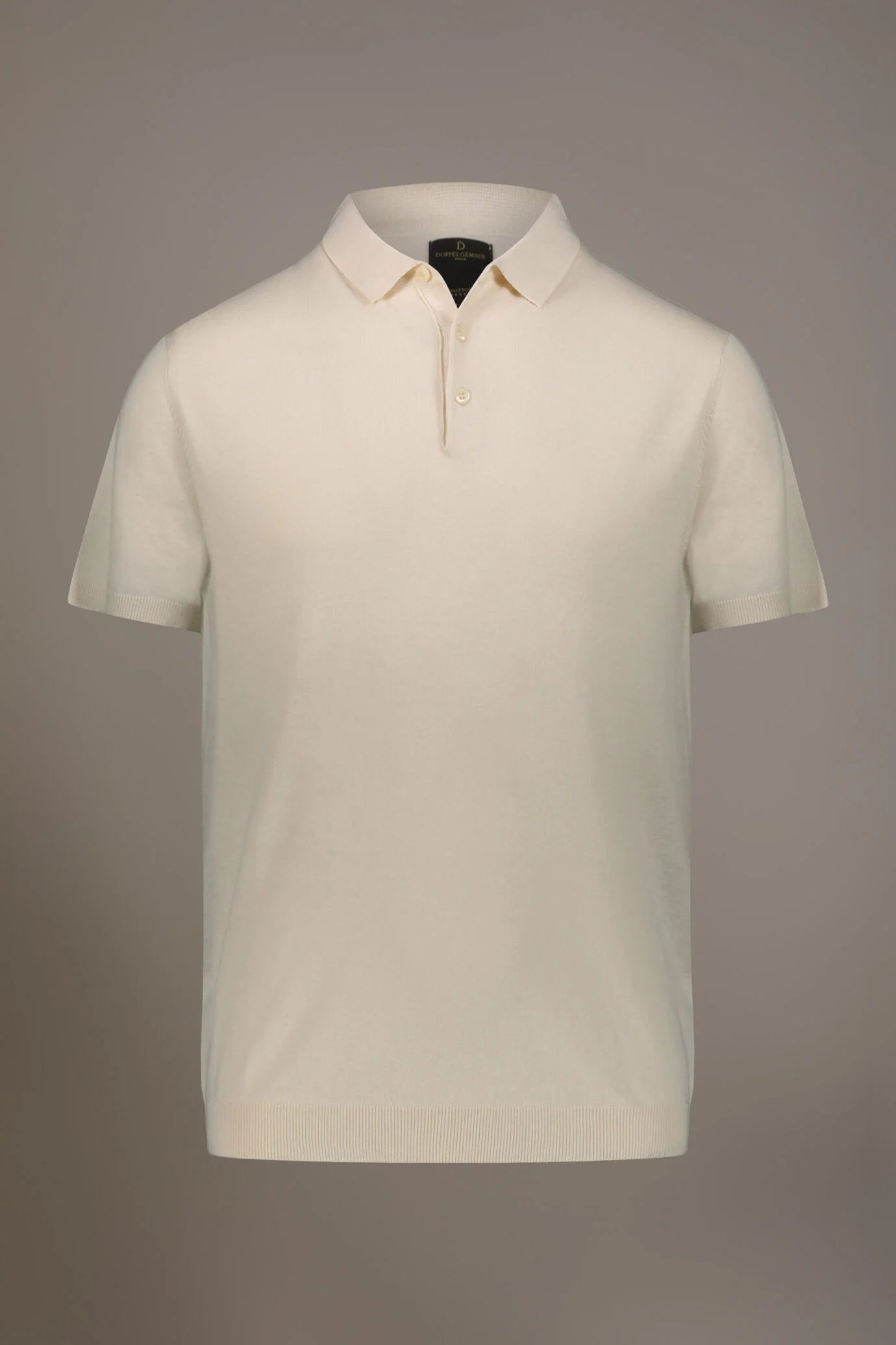 Knitted short sleeves polo 100% cotton