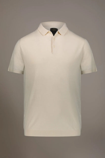Knitted short sleeves polo 100% cotton