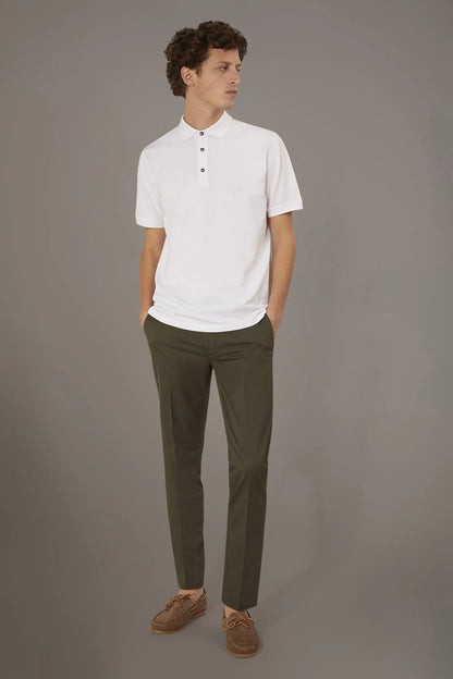 Regular fit trousers in twill construction