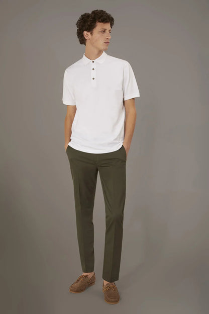 Regular fit trousers in twill construction