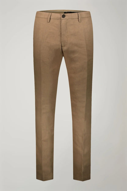 Regular fit Chino trousers 100% linen