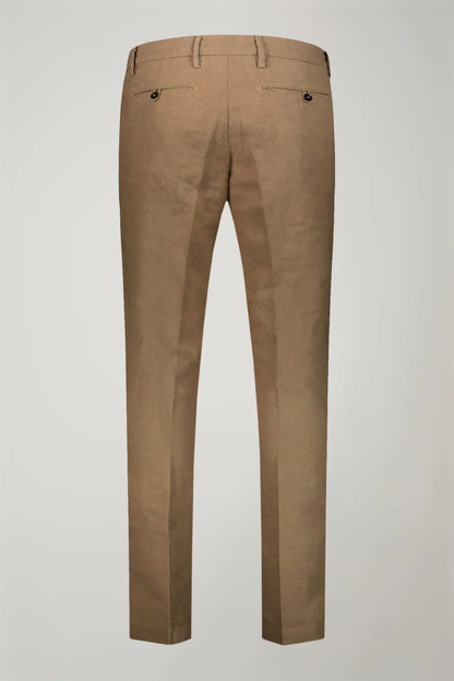Regular fit Chino trousers 100% linen