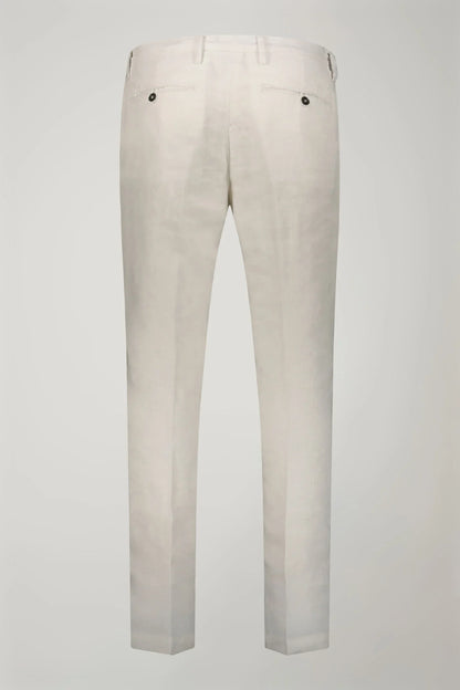 Regular fit Chino trousers 100% linen