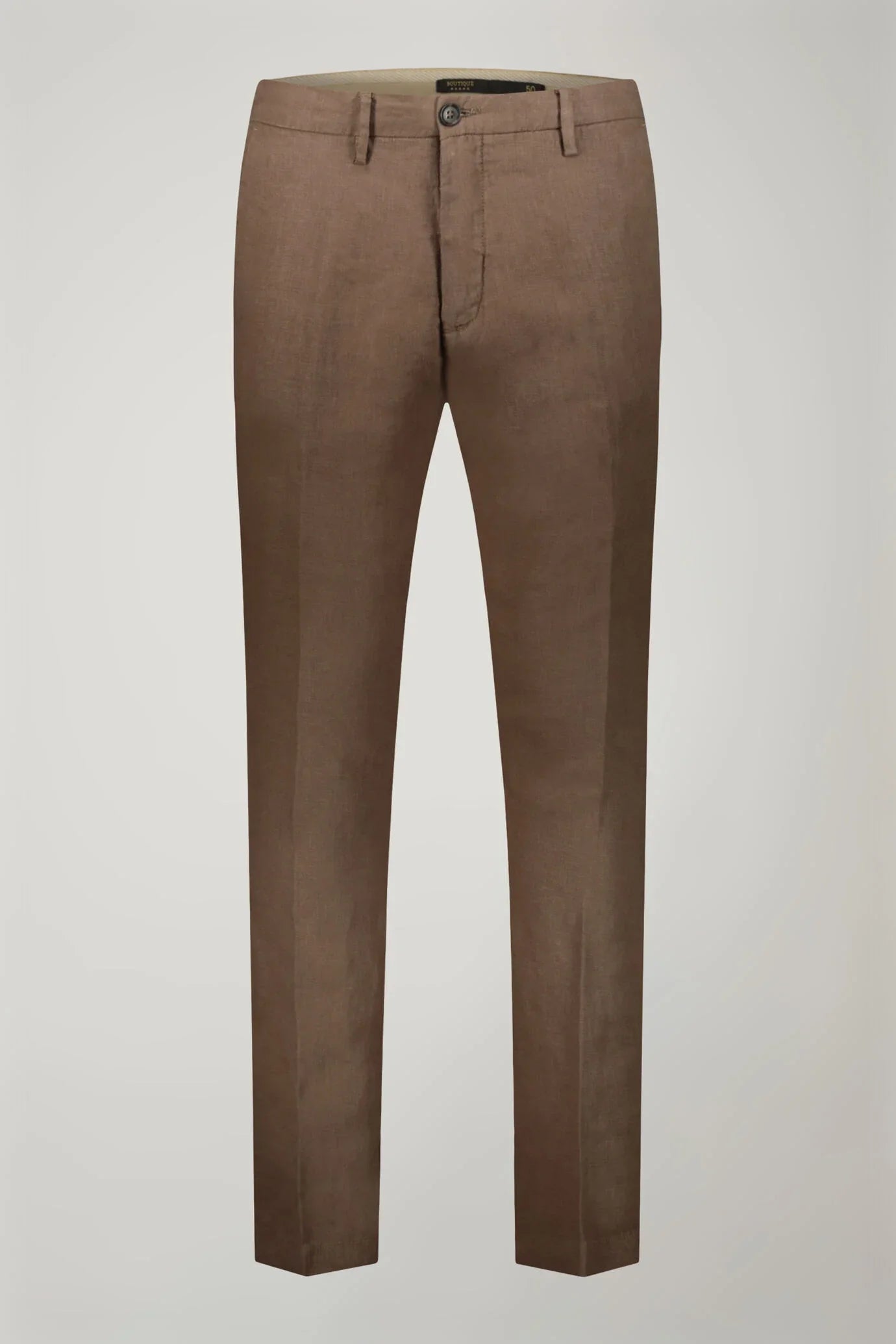 Regular fit Chino trousers 100% linen