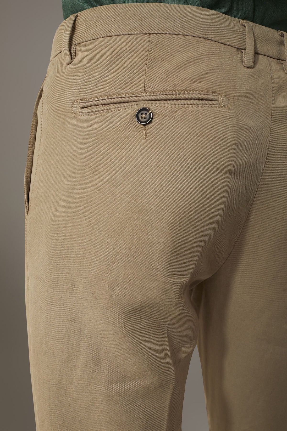 Linen blend chino trousers