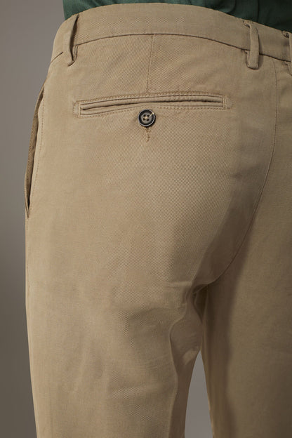 Linen blend chino trousers